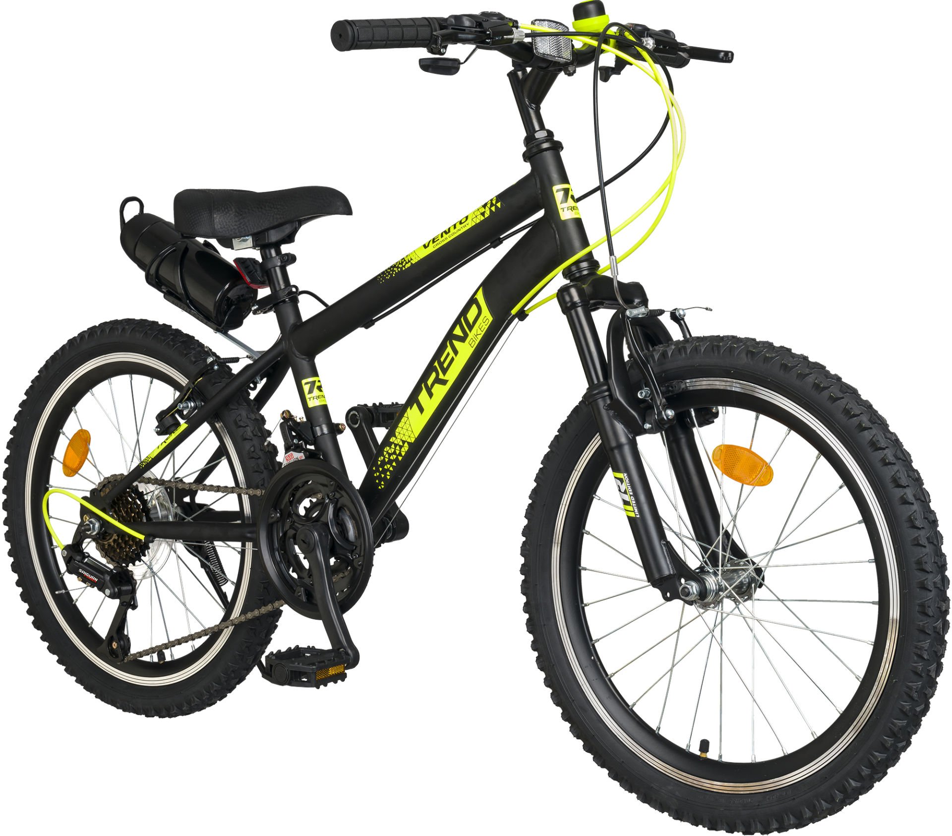 Trendbisiklet Cross Country 20’’ Çift Kat Alüminyum Jant Önden Amortisörlü, 21 Micro Shift Vites Erkek Çocuk Bisikleti 20.413-S-NS