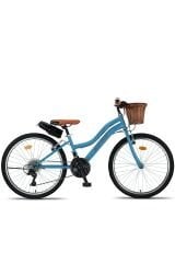 Retro Classic 24 Jant 21 Vites - Vintage Bisiklet Mavi