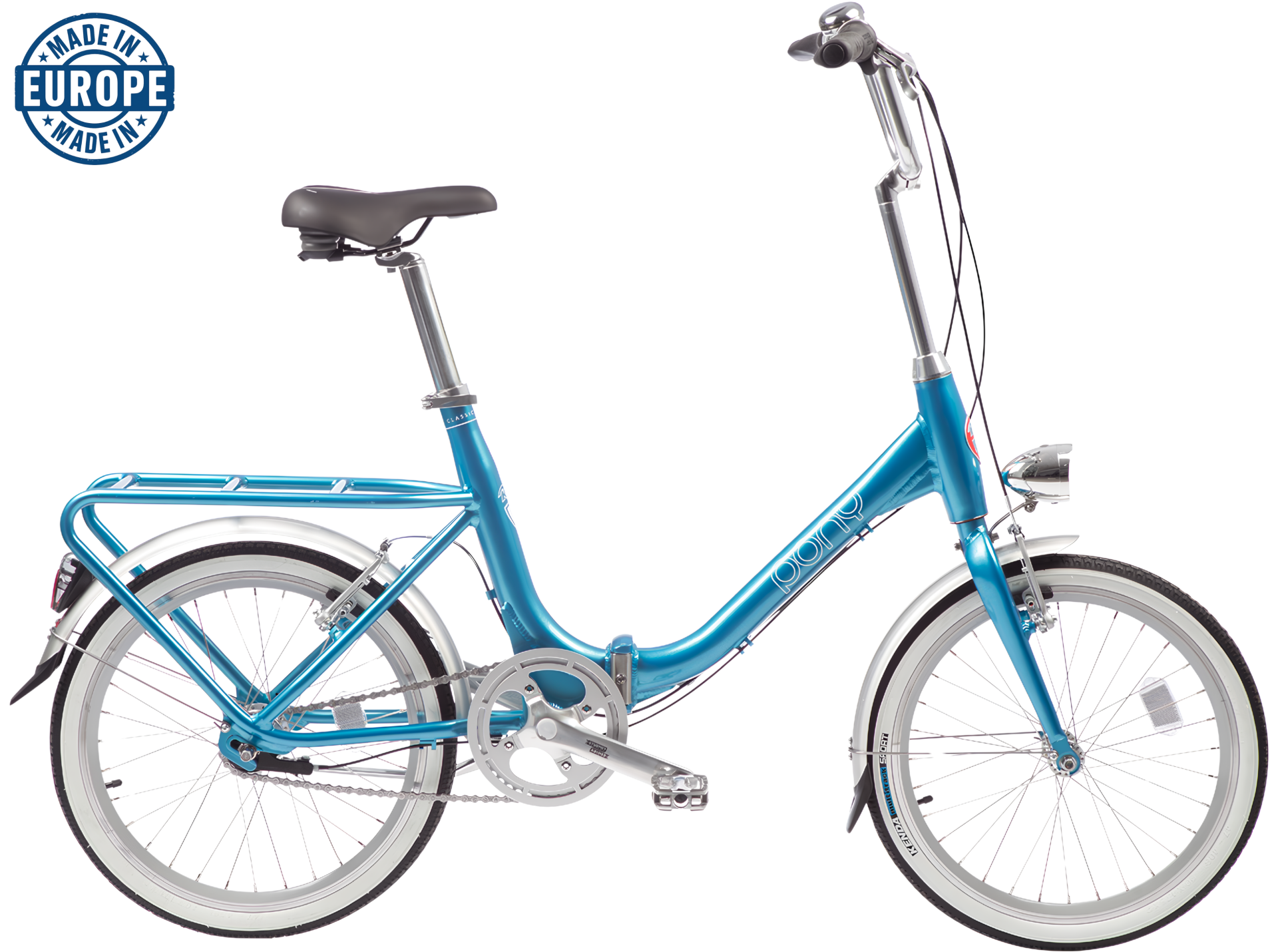 ROG PONY CLASSIC 3 VİTESLİ KATLANABİLİR SİYAH ŞEHİR BİSİKLETİ Mavi