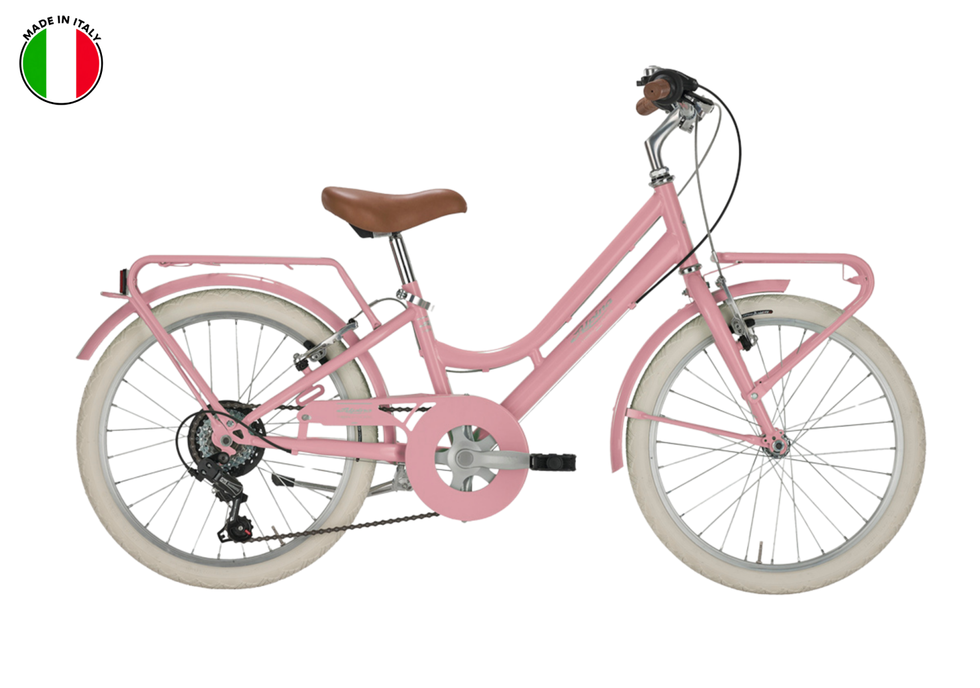 Alpina Milly Italy, 20'' Jant, 6 Vitesli Çocuk Bisikleti (Made in Italy)-krem Pembe