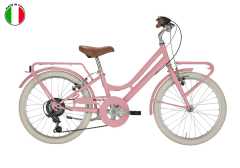 Alpina Milly Italy, 20'' Jant, 6 Vitesli Çocuk Bisikleti (Made in Italy)-krem Pembe