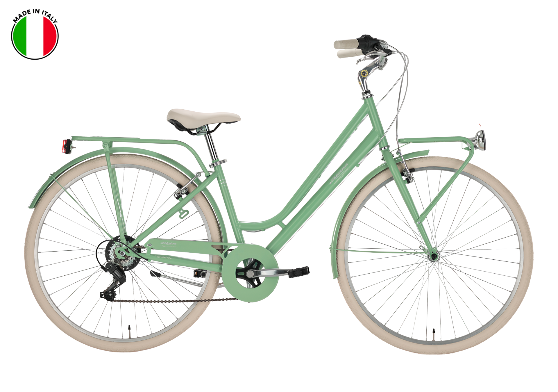 Alpina Sharin Italy, 28'' Jant, 6 Vitesli Şehir Bisikleti (Made in Italy) Mint Yeşili