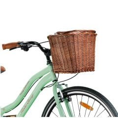 Trendbisiklet Retro Classic 26 Jant 21 Vites SHIMANO Bisiklet, Mint Yeşili-Kahve