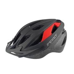 TrendBisiklet Impact Vernion Işıklı Kask Siyah-Gri - M