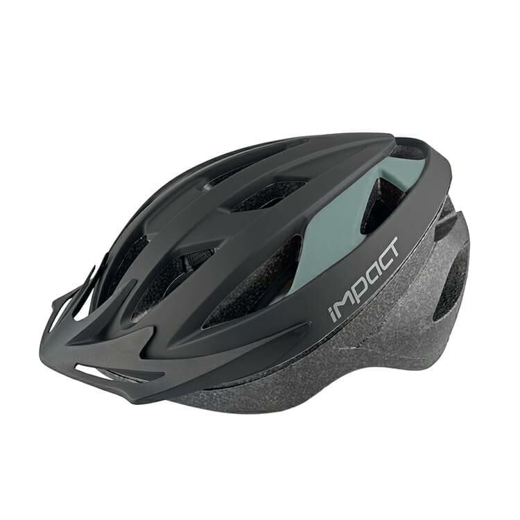 TrendBisiklet Impact Vernion Işıklı Kask Siyah-Gri - M