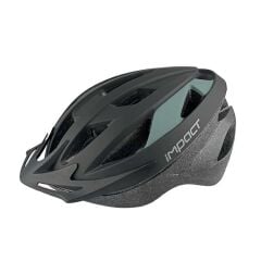 TrendBisiklet Impact Vernion Işıklı Kask Siyah-Gri - M