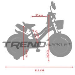 Trendbisiklet Trendy Girl 16 Jant, 4-6 Yaş Kız Çocuk Bisikleti