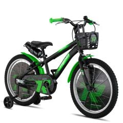 Trendbisiklet Vento 20 Jant 6-9 Yaş Çocuk Bisikleti Siyah-Neon Sarı
