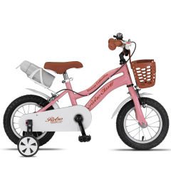 Trendbisiklet Retro Classic 12 Jant Çocuk Bisikleti 2-4 Yaş Çocuk Bisikleti, Unisex Pembe