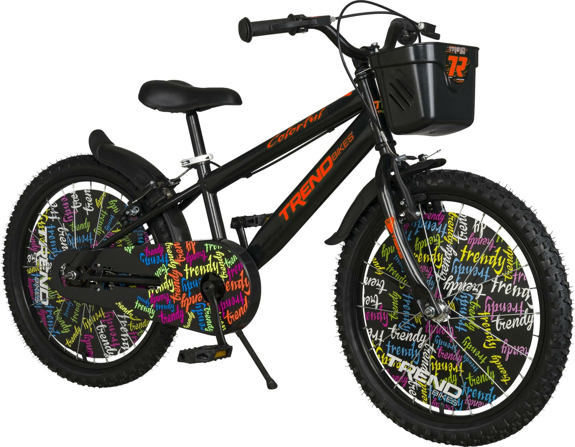 Trendbisiklet Bmx Black 20 Jant Çocuk Bisikleti, 6-9 Yaş Çocuk Siyah-Turucu