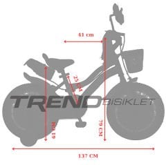 Trendbisiklet Trendy Girl 20 Jant, 6-9 Yaş Kız Çocuk Bisikleti