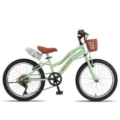 Trendbisiklet RETRO 20 Jant Vitesli Çocuk Bisikleti, 6-9 Yaş (115-135 cm) Unisex Mint Yeşili