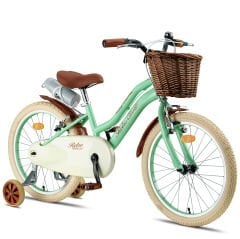 Retro Classic Özel Seri, Hasır Örme Sepetli, Deri Elcikli 20 Jant Çocuk Bisikleti, 6-9 Yaş Çocuk Bisikleti (115-135cm), Unisex