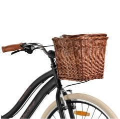 Retro Classic 28 Jant 21 Vites SHIMANO Bisiklet, Şehir Bisikleti, Vintage Classic Bisiklet Siyah-Krem