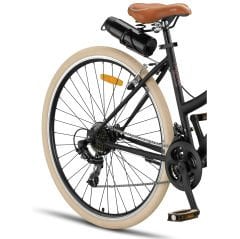 Retro Classic 28 Jant 21 Vites SHIMANO Bisiklet, Şehir Bisikleti, Vintage Classic Bisiklet Siyah-Krem