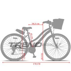 Retro Classic 28 Jant 21 Vites SHIMANO Bisiklet, Şehir Bisikleti, Vintage Classic Bisiklet Mint Yeşili-Krem